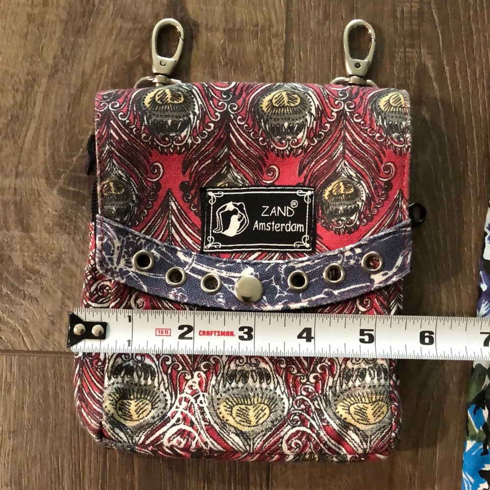 ZAND AMSTERDAM - REVERSIBLE MultiColored Patterned Wrap Skirt w/Detachable Bag - Picture 15 of 15
